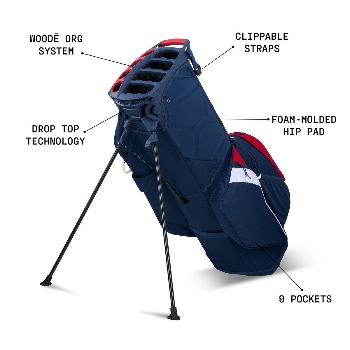 Ogio All Elements Hybrid stand bag, volcanic