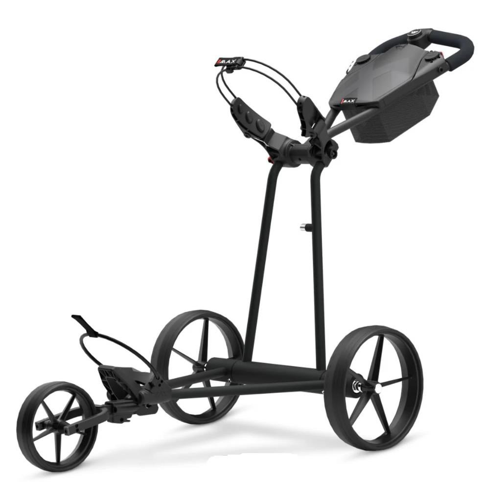 Big Max e-TI 3 chariot électrique, noir (batterie et chargeur inclus)