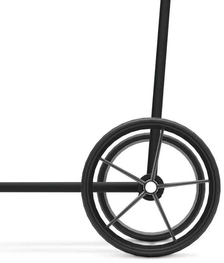 Big Max e-TI 3 chariot électrique, noir (batterie et chargeur inclus)
