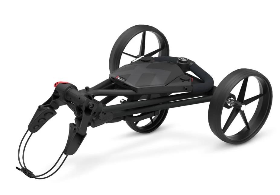 Big Max e-TI 3 chariot électrique, noir (batterie et chargeur inclus)