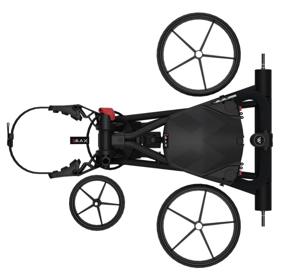 Big Max e-TI 3 chariot électrique, noir (batterie et chargeur inclus)