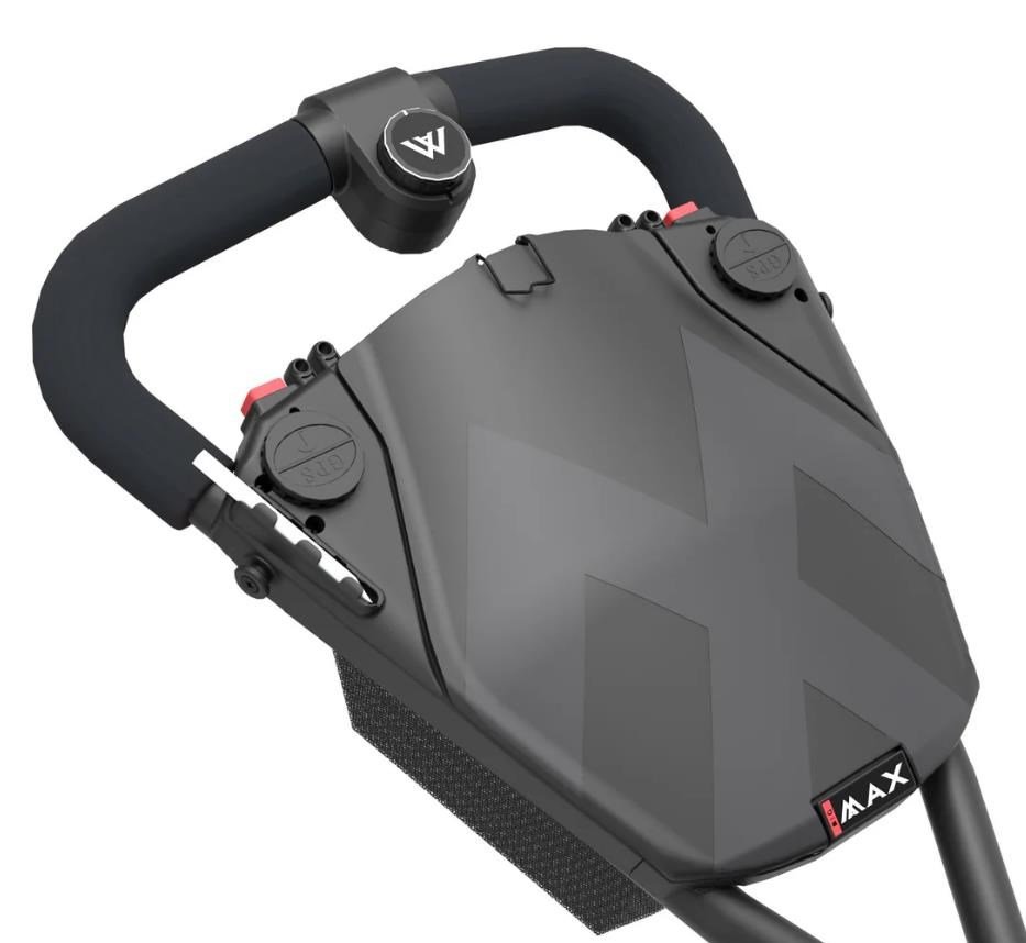 Big Max e-TI 3 chariot électrique, noir (batterie et chargeur inclus)