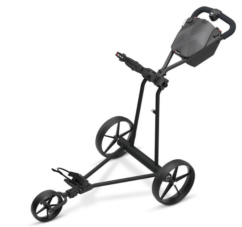 Big Max e-TI 3 chariot électrique, noir (batterie et chargeur inclus)