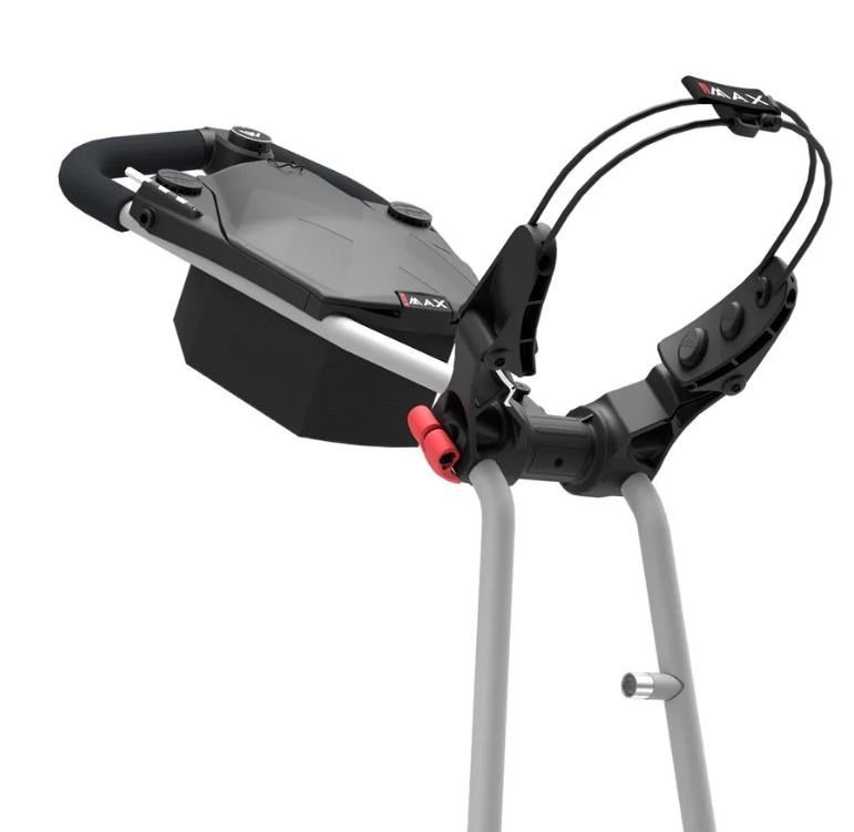 Big Max e-TI 3 chariot électrique de golf, gris (batterie et chargeur inclus)