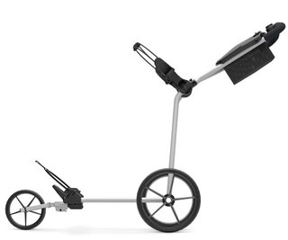 Big Max e-TI 3 chariot électrique de golf, gris (batterie et chargeur inclus)