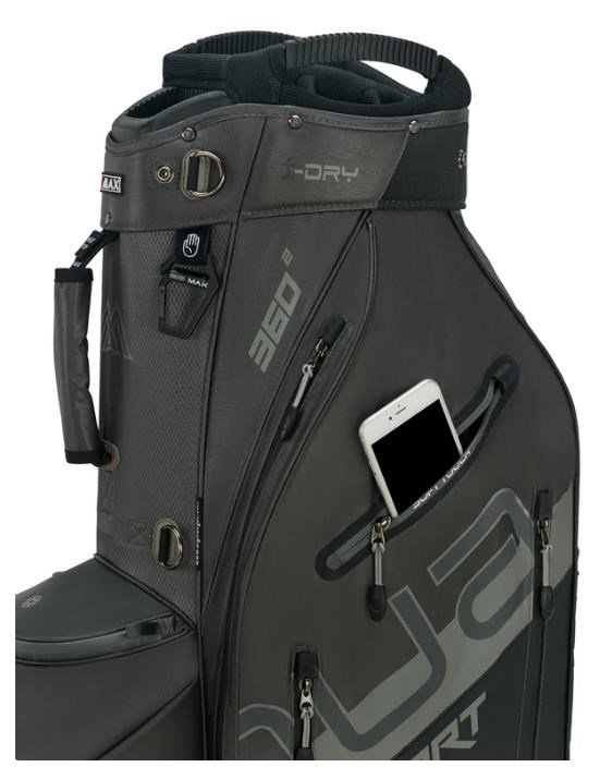 Big Max Aqua Sport 360 2 cart bag, noir/charcoal/gris
