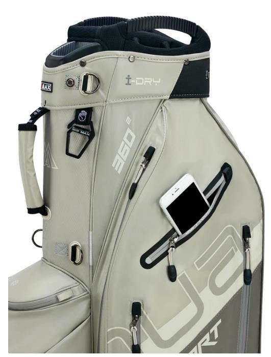 Big Max Aqua Sport 360 2 cart bag, gris/gris clair/blanc cassé