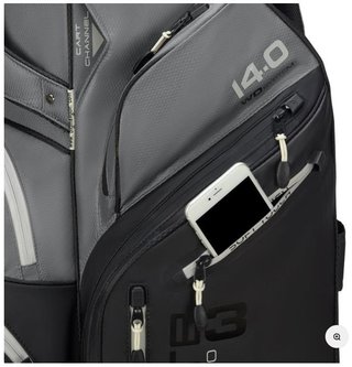 Big Max Dri Lite Silencio 3 Organizer cart bag, noir/gris