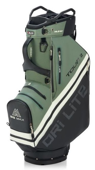 Big Max Dri Lite Tour 2 cart bag, noir/olive/blanc cassé