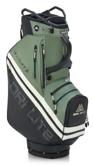 Big Max Dri Lite Tour 2 cart bag, noir/olive/blanc cassé