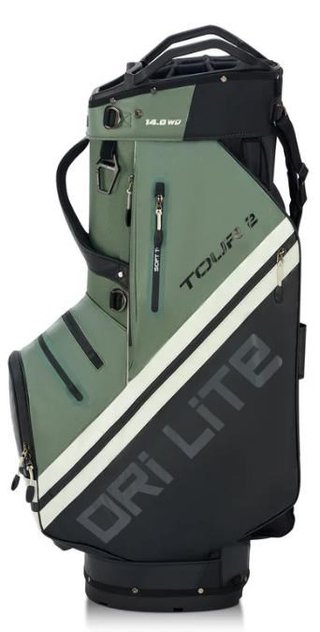 Big Max Dri Lite Tour 2 cart bag, noir/olive/blanc cassé