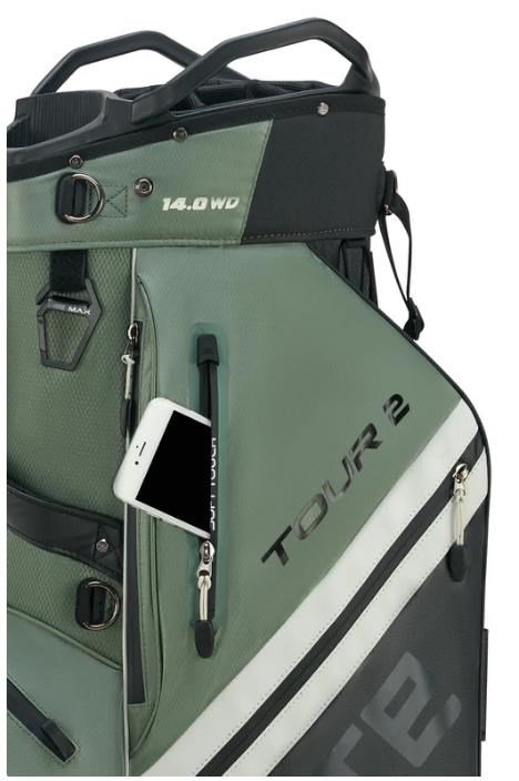 Big Max Dri Lite Tour 2 cart bag, noir/olive/blanc cassé