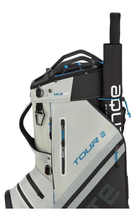 Big Max Dri Lite Tour 2 cart bag, noir/blanc cassé/bleu