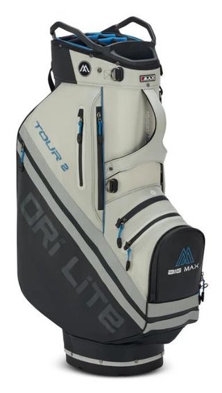 Big Max Dri Lite Tour 2 cart bag, noir/blanc cassé/bleu