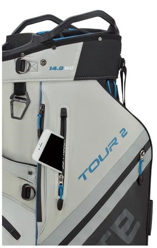 Big Max Dri Lite Tour 2 cart bag, noir/blanc cassé/bleu