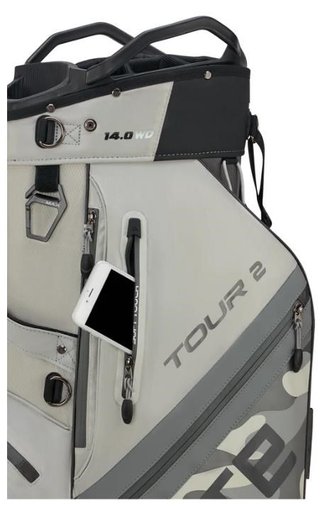 Big Max Dri Lite Tour 2 cart bag, grey camo/off white