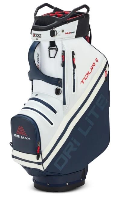 Big Max Dri Lite Tour 2 cart bag, rouge/blanc/marine