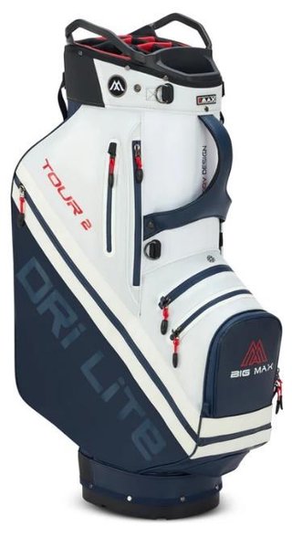 Big Max Dri Lite Tour 2 cart bag, rouge/blanc/marine