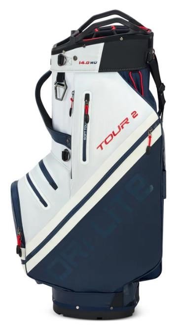Big Max Dri Lite Tour 2 cart bag, rouge/blanc/marine