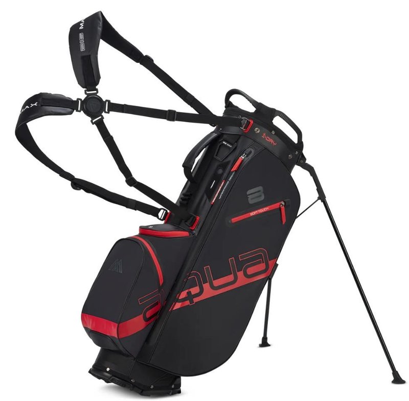 Big Max Aqua Eight H stand bag, noir/rouge