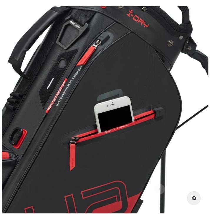 Big Max Aqua Eight H stand bag, noir/rouge