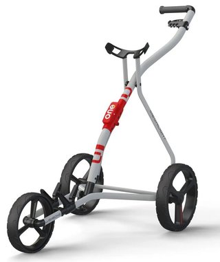 Wishbone One chariot manuel, blanc/rouge