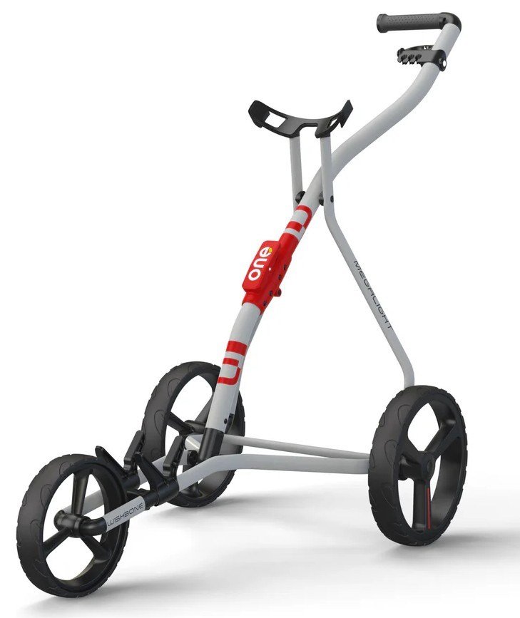 Wishbone One chariot manuel, blanc/rouge