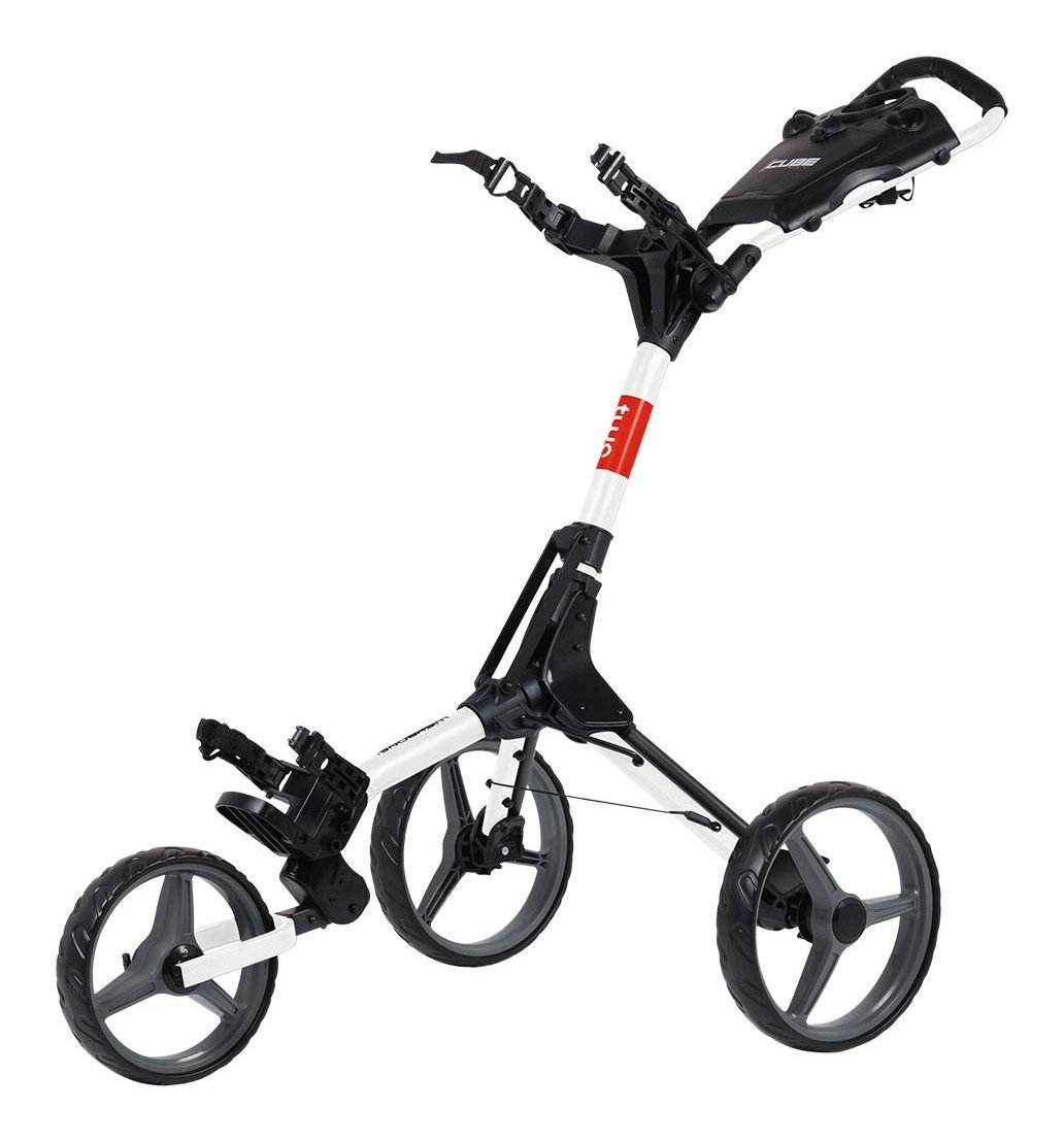Wishbone Cube Two chariot manuel, blanc/rouge