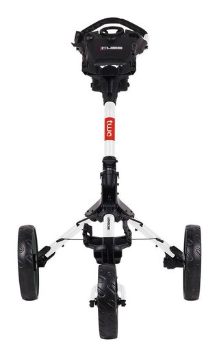 Wishbone Cube Two chariot manuel, blanc/rouge