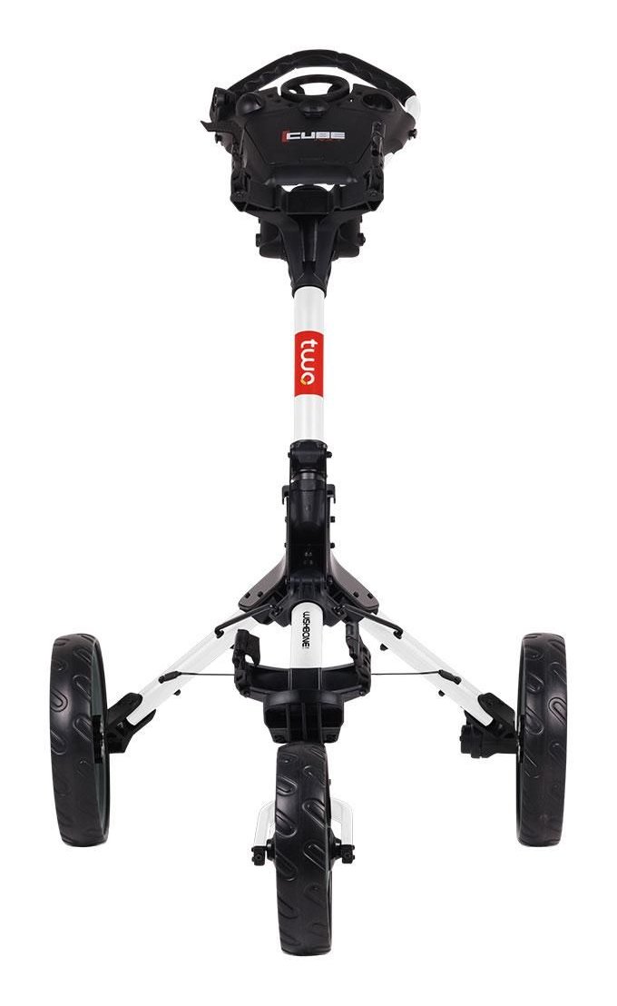 Wishbone Cube Two chariot manuel, blanc/rouge