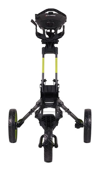 Wishbone Cube Three chariot manuel, noir/citron vert