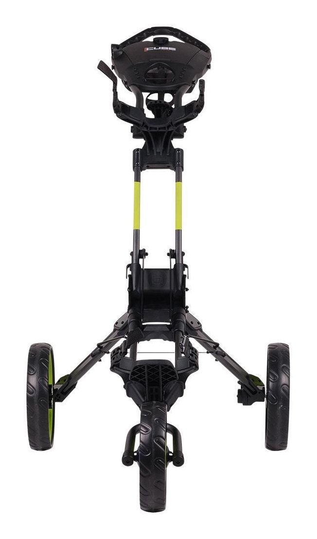 Wishbone Cube Three chariot manuel, noir/citron vert