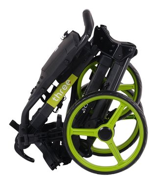 Wishbone Cube Three chariot manuel, noir/citron vert