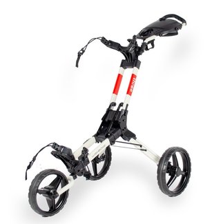 Wishbone Cube Three chariot manuel, blanc/rouge