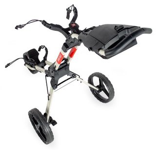 Wishbone Cube Three chariot manuel, blanc/rouge