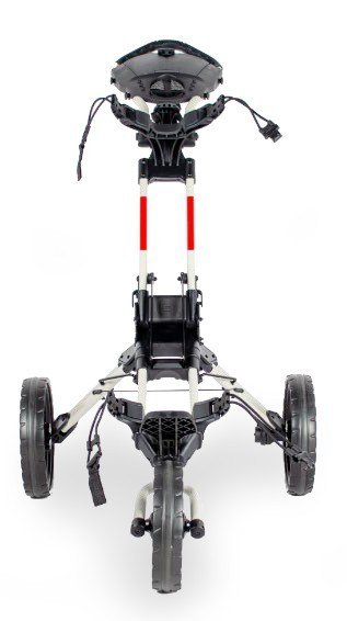 Wishbone Cube Three chariot manuel, blanc/rouge