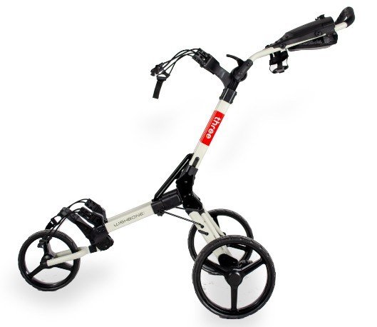 Wishbone Cube Three chariot manuel, blanc/rouge