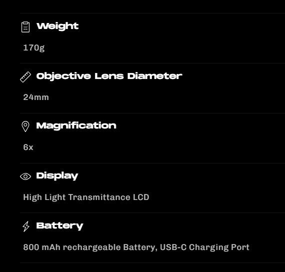 Zoom Zoom Focus S2 télémètre laser noir/argent