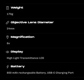 Zoom Zoom Focus S2 télémètre laser noir/argent