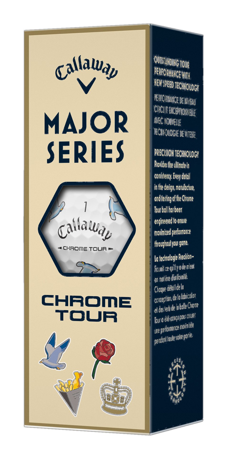 Callaway Limited Edition Chrome Tour Major Series: July Major 2026 balles de golf