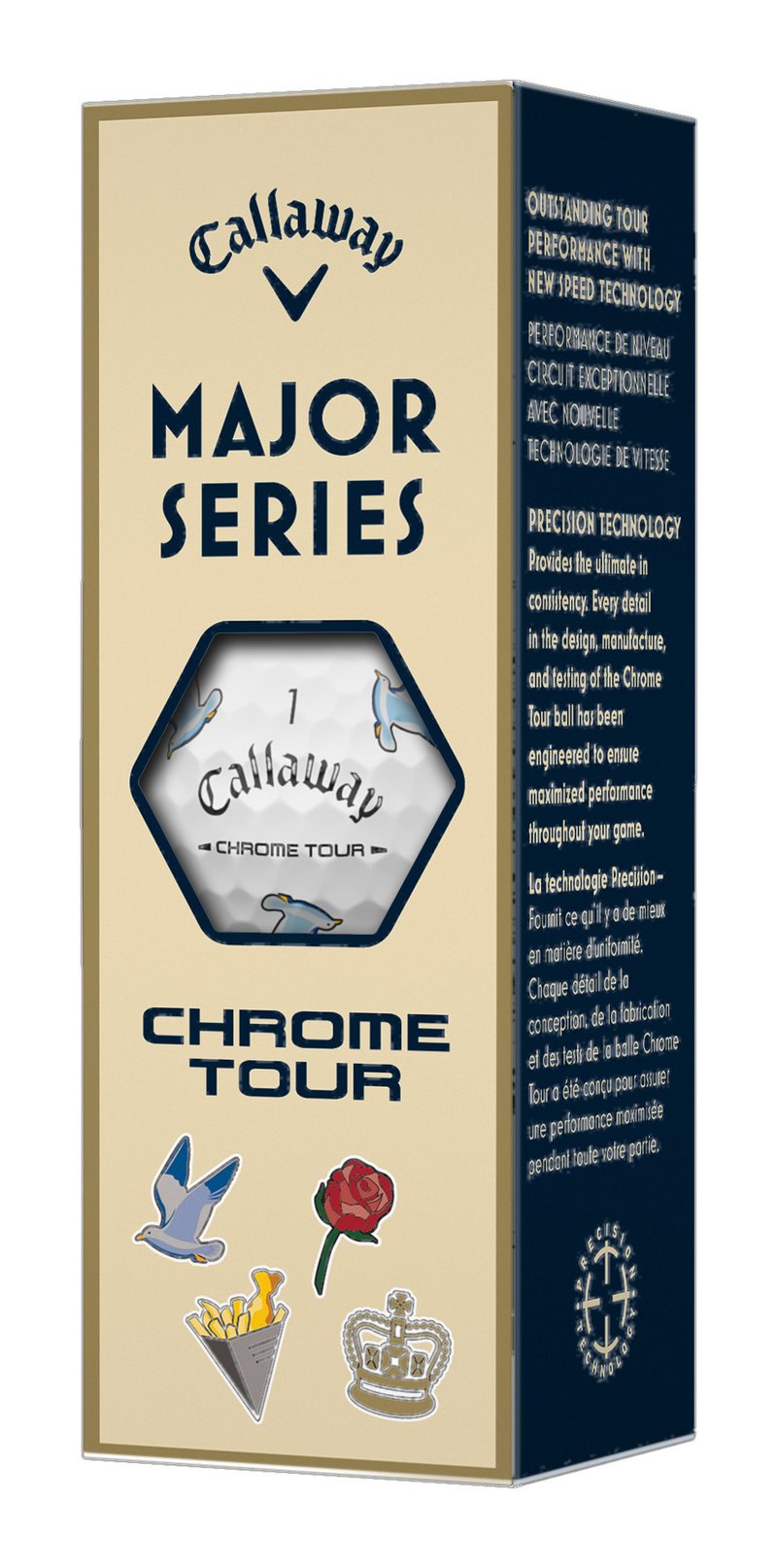 Callaway Limited Edition Chrome Tour Major Series: July Major 2026 balles de golf