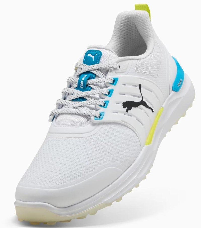 Puma Ignite Elevate 2 chaussures de golf homme, blanc/bleu