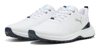 Puma Fusion Grip 6 Evo chaussures de golf homme, blanc/argent