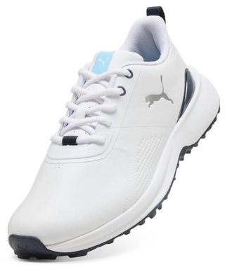 Puma Fusion Grip 6 Evo chaussures de golf homme, blanc/argent