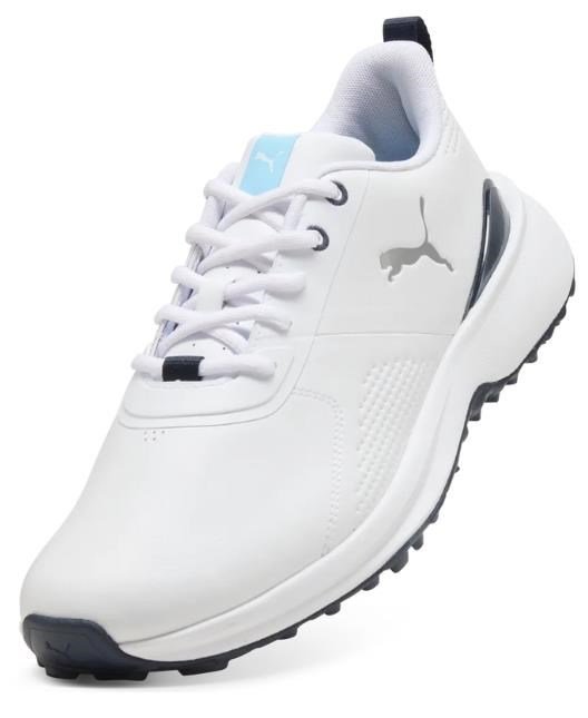 Puma Fusion Grip 6 Evo chaussures de golf homme, blanc/argent