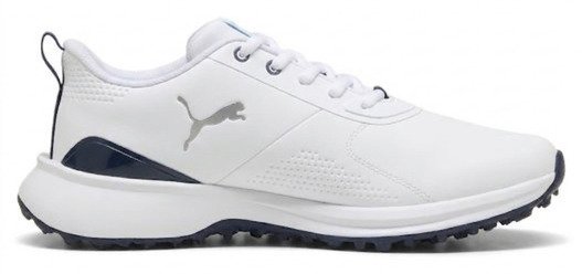 Puma Fusion Grip 6 Evo chaussures de golf homme, blanc/argent