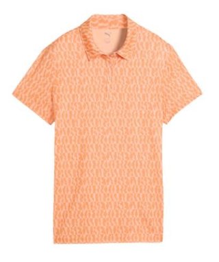 Puma Cloudspun Wavey polo femme, melon glow