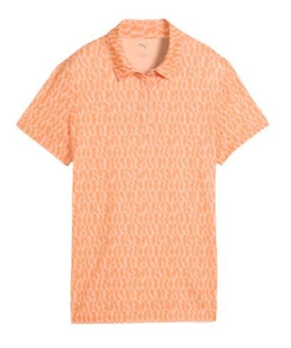 Puma Cloudspun Wavey polo femme, melon glow