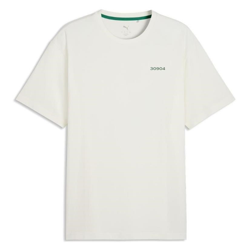 Puma 30904 polo homme, warm white/green