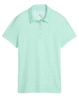 Puma Cloudspun Wavey polo femme, mint jelly